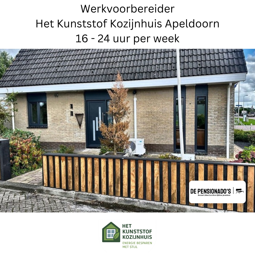 Vacature Werkvoorbereider bij Het Kunststof Kozijnhuis in Apeldoorn, 16 - 24 uur per week
