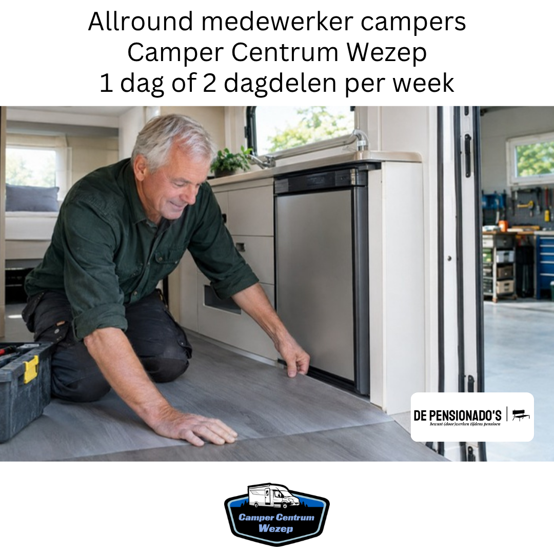 Allround medewerker campers Camper Centrum Wezep, 1 dag of 2 dagdelen per week