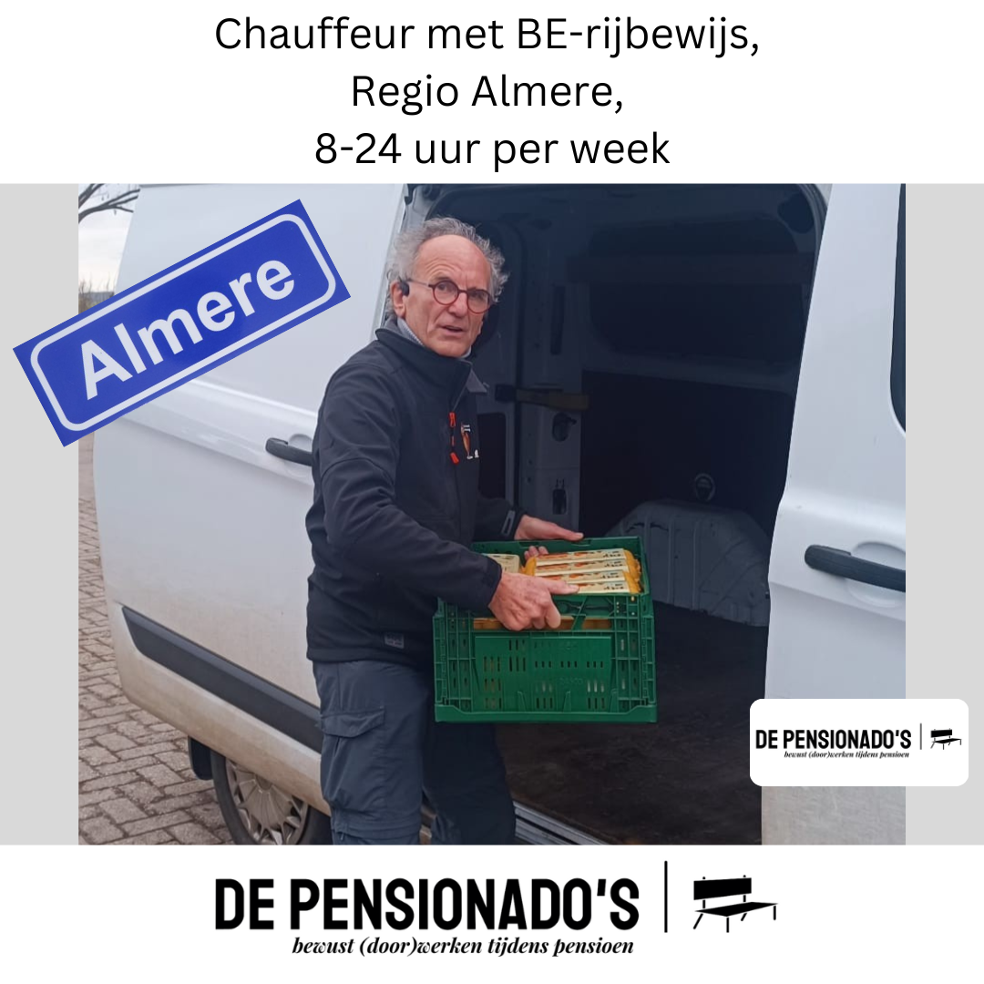 Chauffeurs met BE-rijbewijs gezocht, Almere